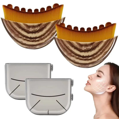 Lymphatic Contour Face Brush, Lymphatic Drainage Massager Facial Massager Face Chin Skin Sculpting Tool for Face,Ergonomically